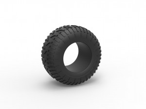 Low pressure tire 6 Scale 1 to 25 3D-Druckmodell
