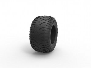 Low pressure tire 6 Scale 1 to 25 Modello di stampa 3D