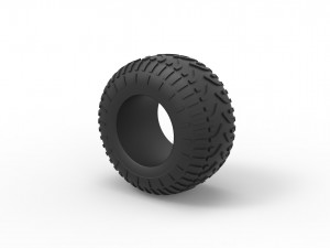 Low pressure tire 6 Scale 1 to 25 Modello di stampa 3D