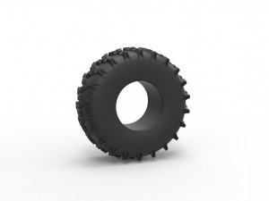 Low pressure tire 7 Scale 1 to 25 3D 打印模型