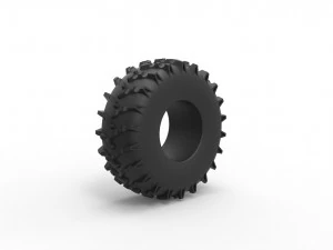 Low pressure tire 7 Scale 1 to 25 3D Print Model