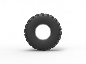 Low pressure tire 7 Scale 1 to 25 3D Принт Модель