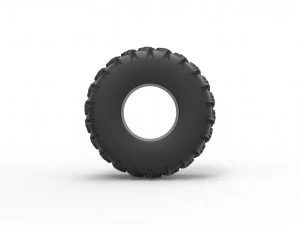 Low pressure tire 7 Scale 1 to 25 3D Print Model