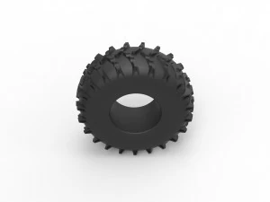 Low pressure tire 7 Scale 1 to 25 3D Print Model