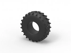 Low pressure tire 7 Scale 1 to 25 3D Print Model