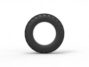 Tractor tire 2 Scale 1 to 10 3D Print Model
