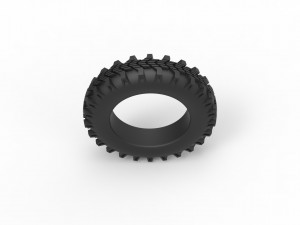 Tractor tire 2 Scale 1 to 10 3Dプリントモデル
