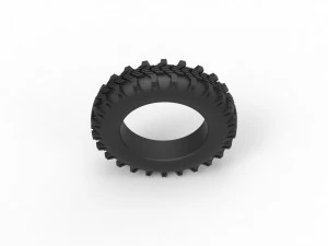 Tractor tire 2 Scale 1 to 10 3D Print Model
