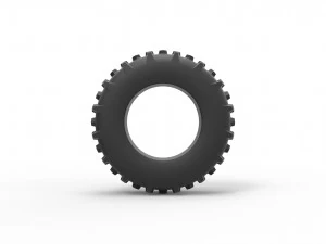 Tractor tire 3 Scale 1 to 25 3D Print Model