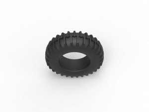 Tractor tire 4 Scale 1 to 25 Model Cetak 3D