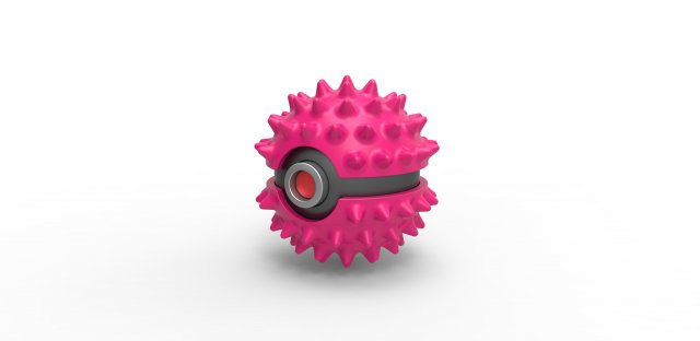 Orb with massage spikes 3D-printmodel .c4d .max .obj .3ds .fbx .stl .blend 