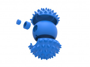 Orb with massage spikes 3D-printmodel