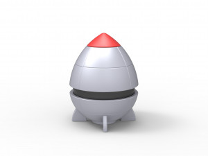 Rocket orb Model Cetak 3D
