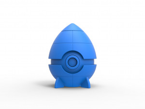 Rocket orb Model Cetak 3D