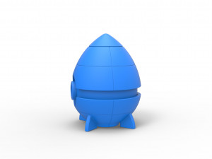 Rocket orb Model Cetak 3D