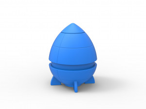 Rocket orb Model Cetak 3D