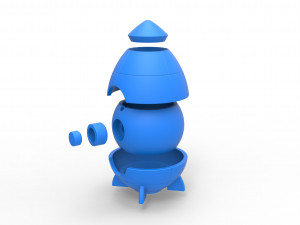 Rocket orb Model Cetak 3D
