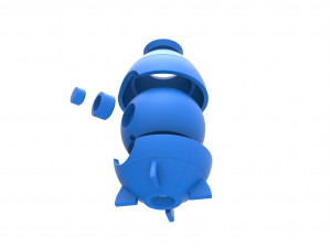 Rocket orb Model Cetak 3D
