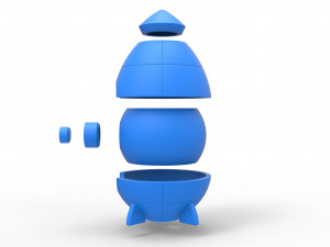 Rocket orb Model Cetak 3D
