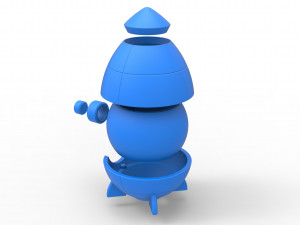 Rocket orb Model Cetak 3D