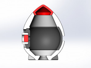 Rocket orb Model Cetak 3D