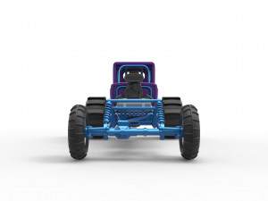 Mud dragster Hot Rod Scale 1 to 25 Modèles 3D en vedette