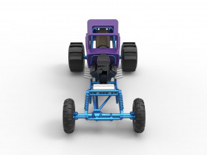 Mud dragster Hot Rod Scale 1 to 25 Modèles 3D en vedette
