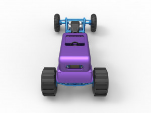Mud dragster Hot Rod Scale 1 to 25 Modèles 3D en vedette