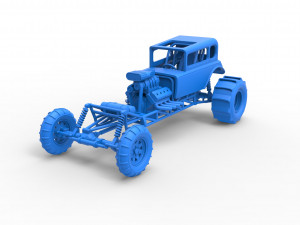 Mud dragster Hot Rod Scale 1 to 25 Modèles 3D en vedette