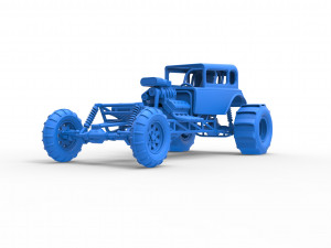 Mud dragster Hot Rod Scale 1 to 25 Modèles 3D en vedette
