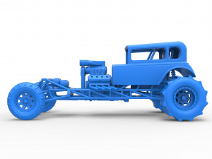 Mud dragster Hot Rod Scale 1 to 25 Modèles 3D en vedette
