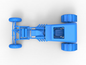 Mud dragster Hot Rod Scale 1 to 25 Modèles 3D en vedette