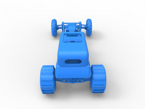 Mud dragster Hot Rod Scale 1 to 25 Modèles 3D en vedette