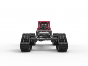Hot Rod on tracks Scale 1 to 25 3D-printmodel