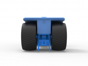 Pulling tractor with 4 jet engines Scale 1 to 25 3Dプリントモデル