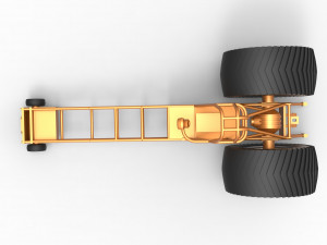 Pulling tractor chassis Scale 1 to 25 3D Baskı Modeli