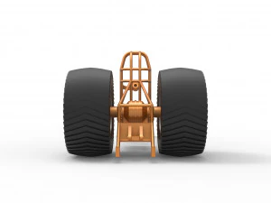 Pulling tractor chassis Scale 1 to 25 3D Print Model
