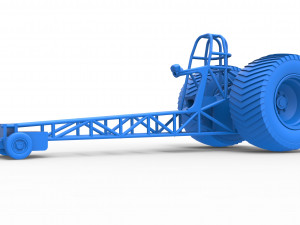 Pulling tractor chassis Scale 1 to 25 3D Baskı Modeli