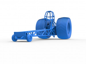 Pulling tractor chassis Scale 1 to 25 3D Baskı Modeli