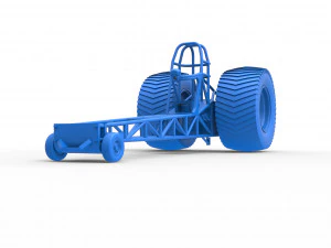 Pulling tractor chassis Scale 1 to 25 3D Print Model
