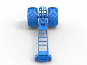 Pulling tractor chassis Scale 1 to 25 3D Baskı Modeli
