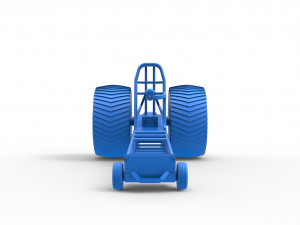 Pulling tractor chassis Scale 1 to 25 3D Baskı Modeli