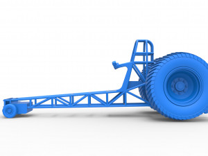 Pulling tractor chassis Scale 1 to 25 3D Baskı Modeli