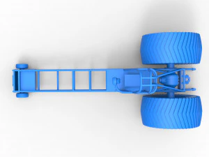 Pulling tractor chassis Scale 1 to 25 3D Print Model