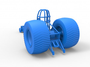 Pulling tractor chassis Scale 1 to 25 3D Baskı Modeli