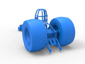 Pulling tractor chassis Scale 1 to 25 3D Print Model