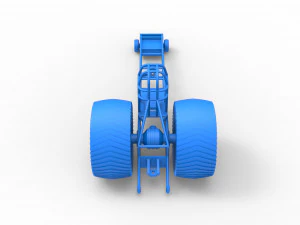 Pulling tractor chassis Scale 1 to 25 3D Print Model