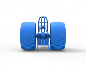 Pulling tractor chassis Scale 1 to 25 3D Print Model