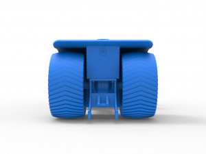 Pulling tractor with longitudinal V8 engines Scale 1 to 25 Modèles 3D en vedette