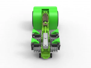 Pulling tractor with transverse V8 engines Scale 1 to 25 3D Print Model
